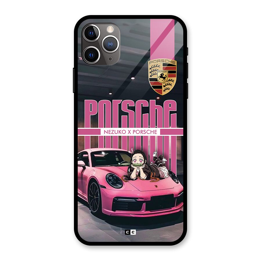 Bubble Race Car Glass Back Case for iPhone 11 Pro Max