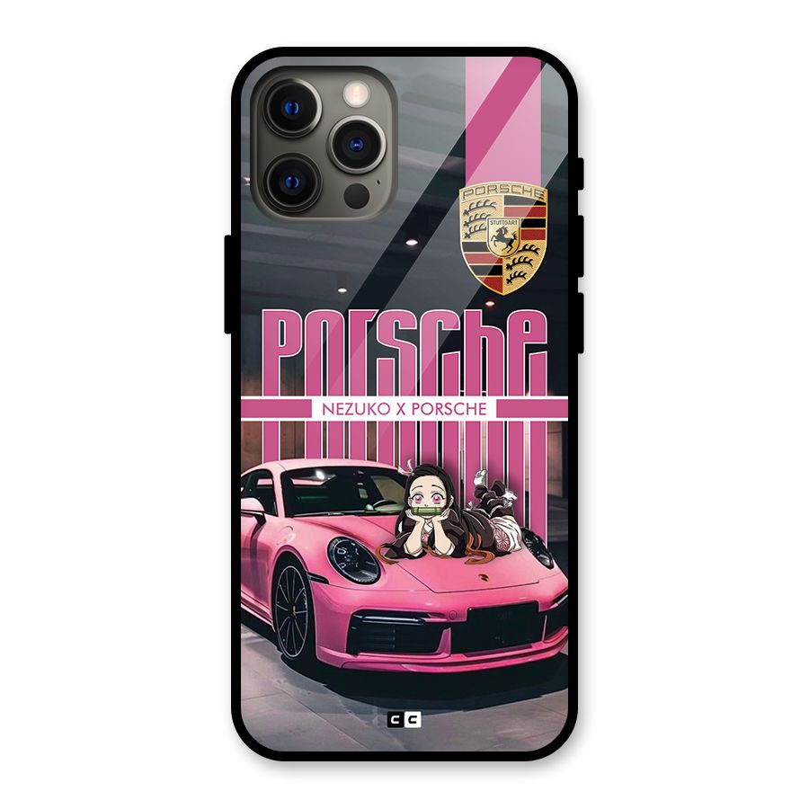 Bubble Race Car Glass Back Case for iPhone 12 Pro Max