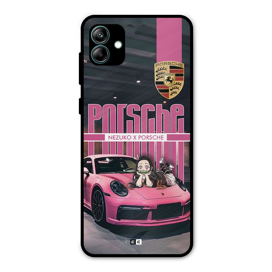 Bubble Race Car Metal Back Case for Galaxy A04
