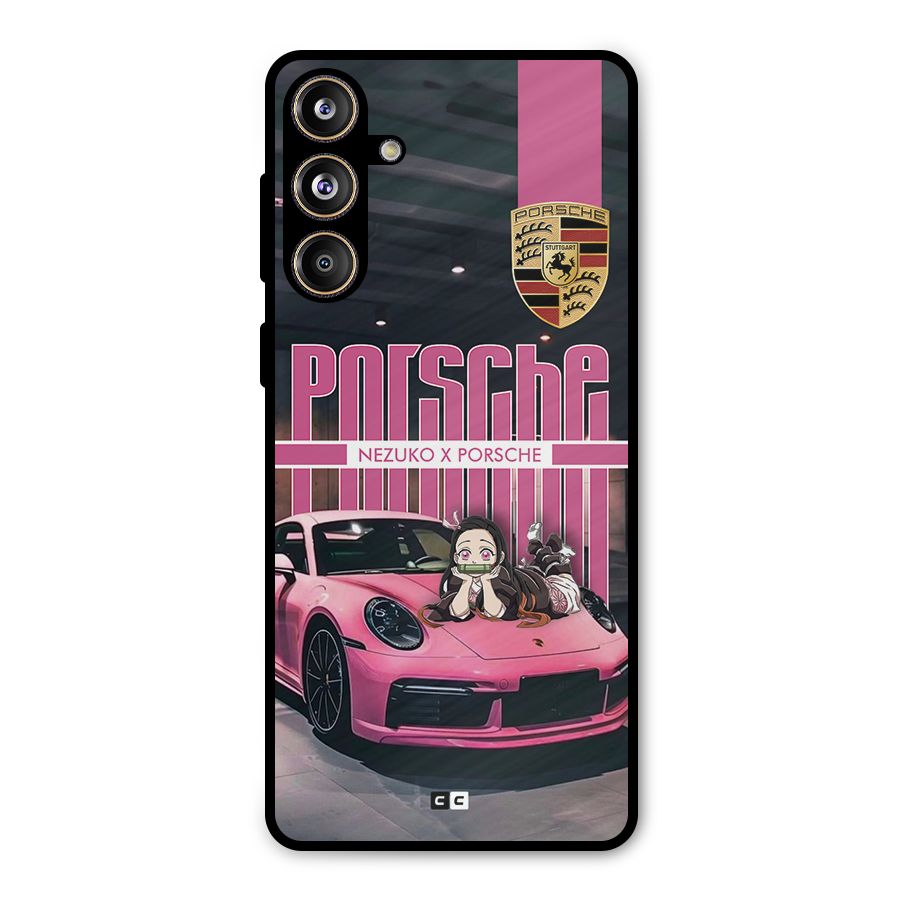 Bubble Race Car Metal Back Case for Galaxy F55