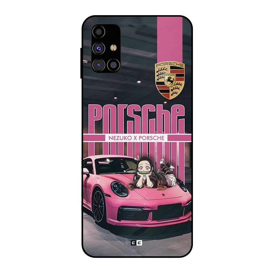 Bubble Race Car Metal Back Case for Galaxy M31s