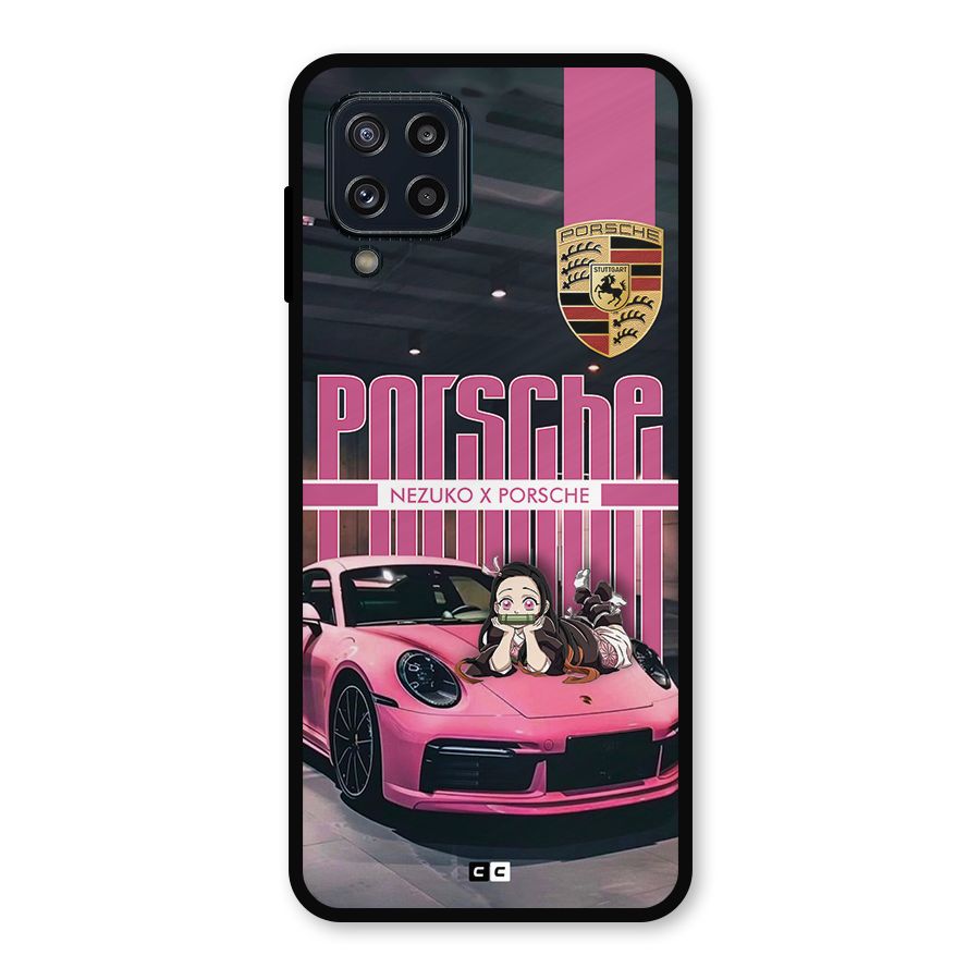 Bubble Race Car Metal Back Case for Galaxy M32