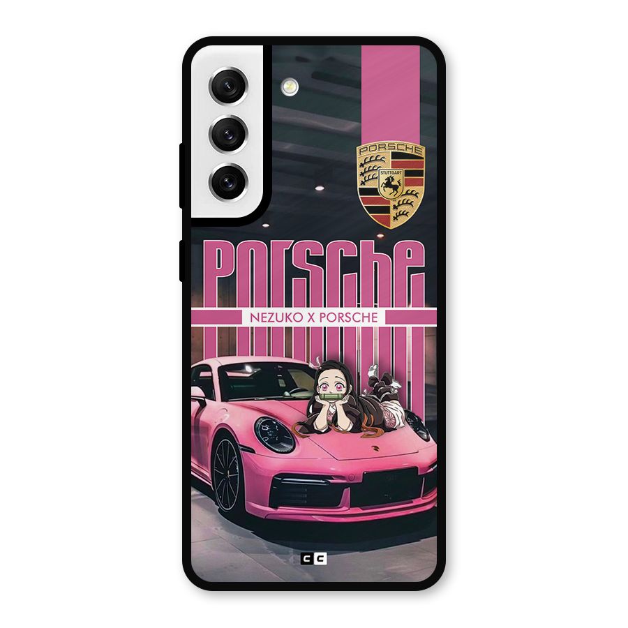 Bubble Race Car Metal Back Case for Galaxy S21 FE 5G