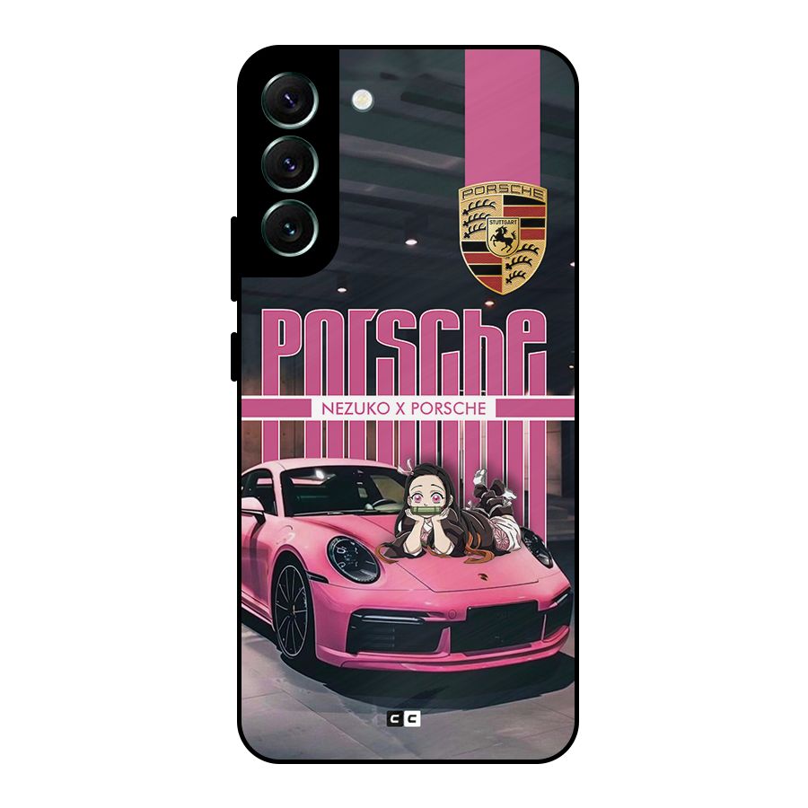Bubble Race Car Metal Back Case for Galaxy S22 Plus 5G