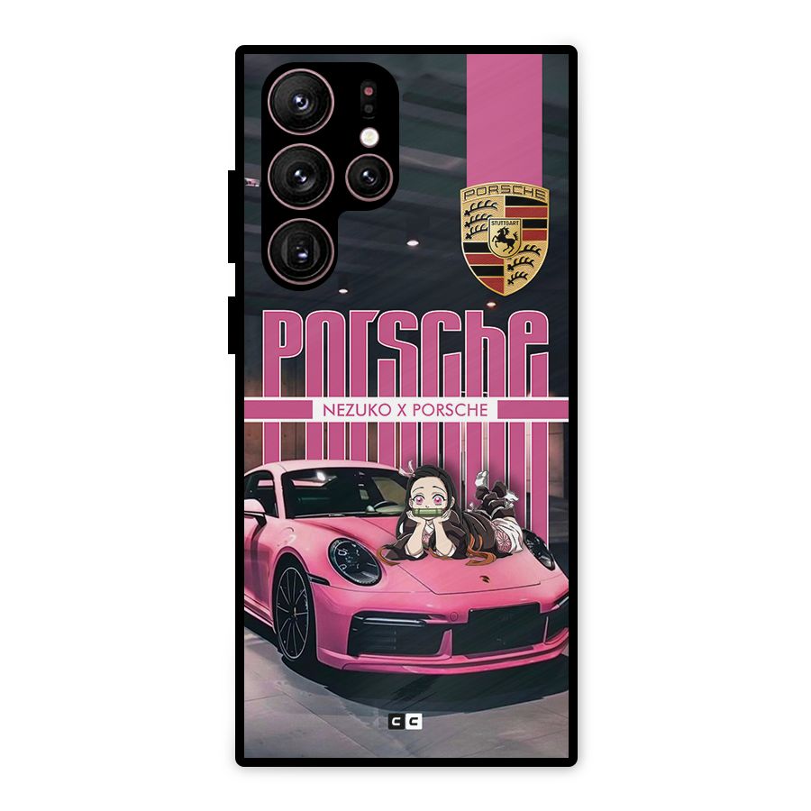 Bubble Race Car Metal Back Case for Galaxy S22 Ultra 5G