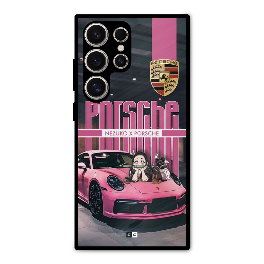 Bubble Race Car Metal Back Case for Galaxy S24 Ultra