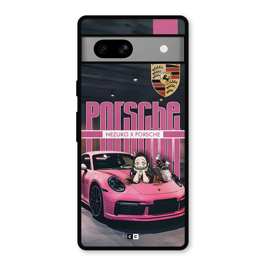 Bubble Race Car Metal Back Case for Google Pixel 7a