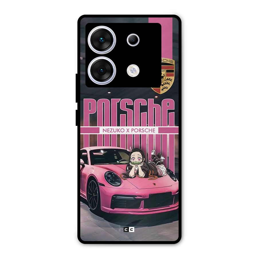 Bubble Race Car Metal Back Case for Infinix Zero 30 5G