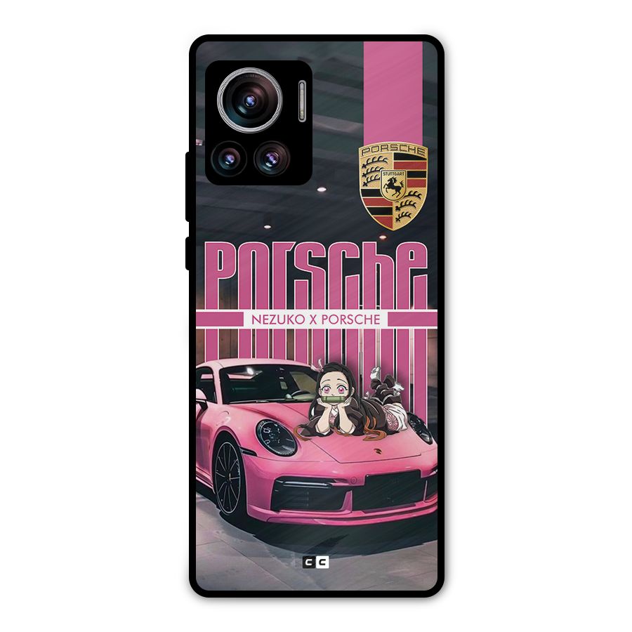 Bubble Race Car Metal Back Case for Motorola Edge 30 Ultra