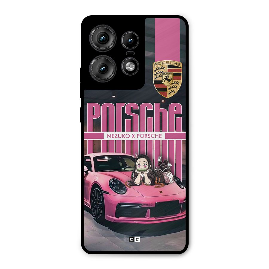 Bubble Race Car Metal Back Case for Motorola Edge 50 Pro