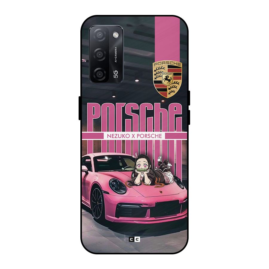 Bubble Race Car Metal Back Case for Oppo A53s 5G