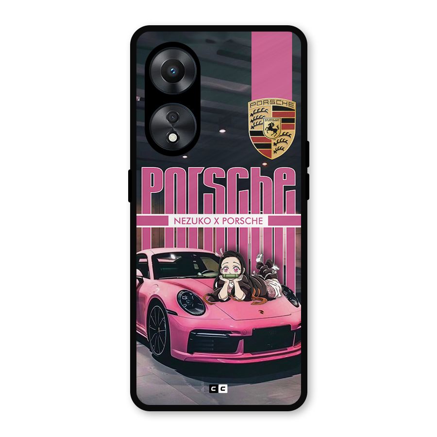 Bubble Race Car Metal Back Case for Oppo A78