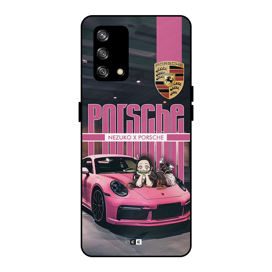 Bubble Race Car Metal Back Case for Oppo F19