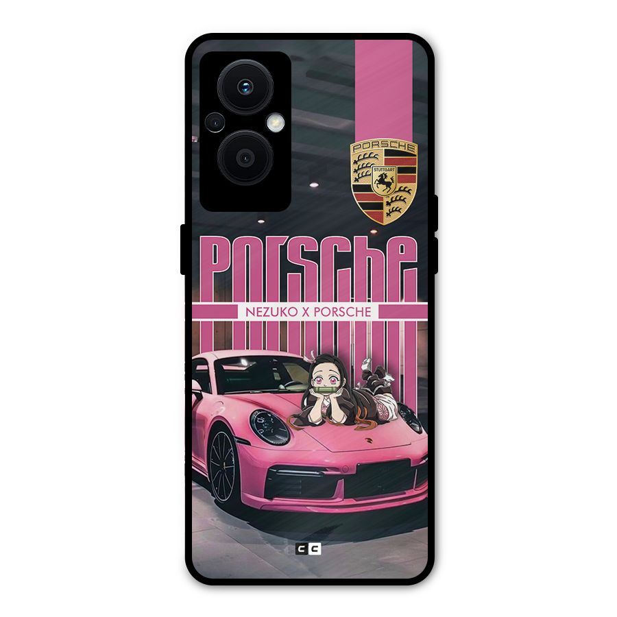Bubble Race Car Metal Back Case for Oppo F21 Pro 5G