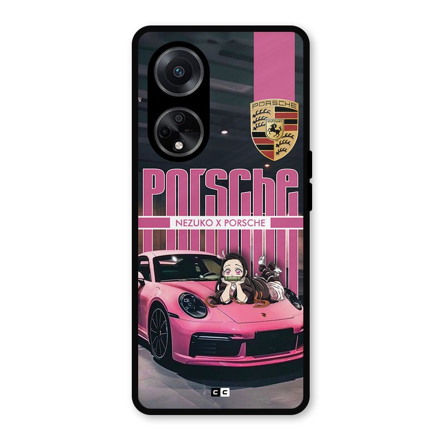 Bubble Race Car Metal Back Case for Oppo F23