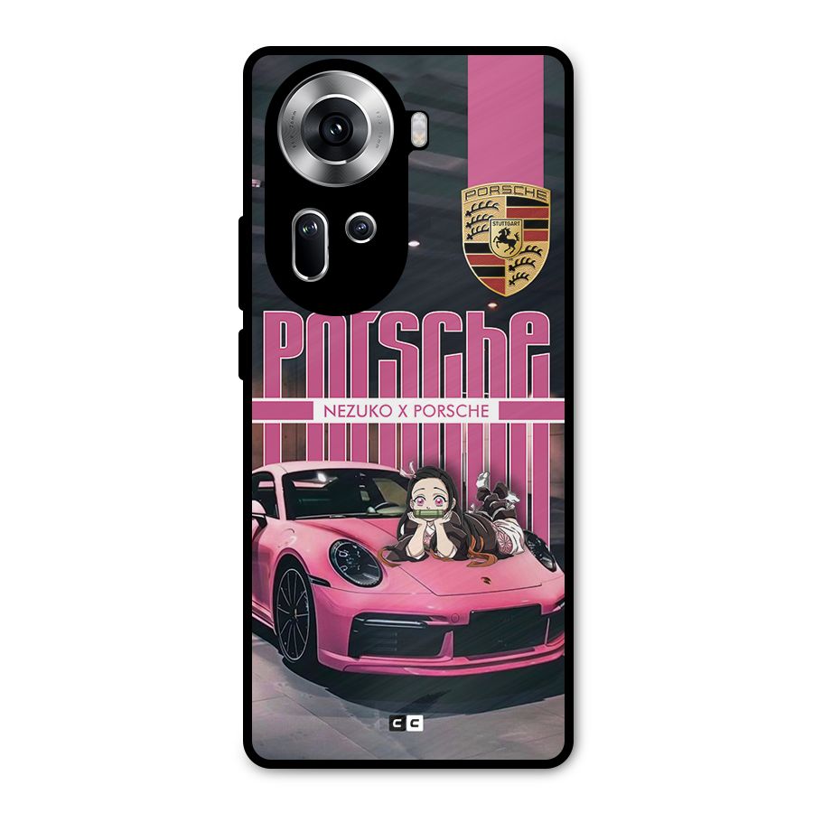 Bubble Race Car Metal Back Case for Oppo Reno11 5G