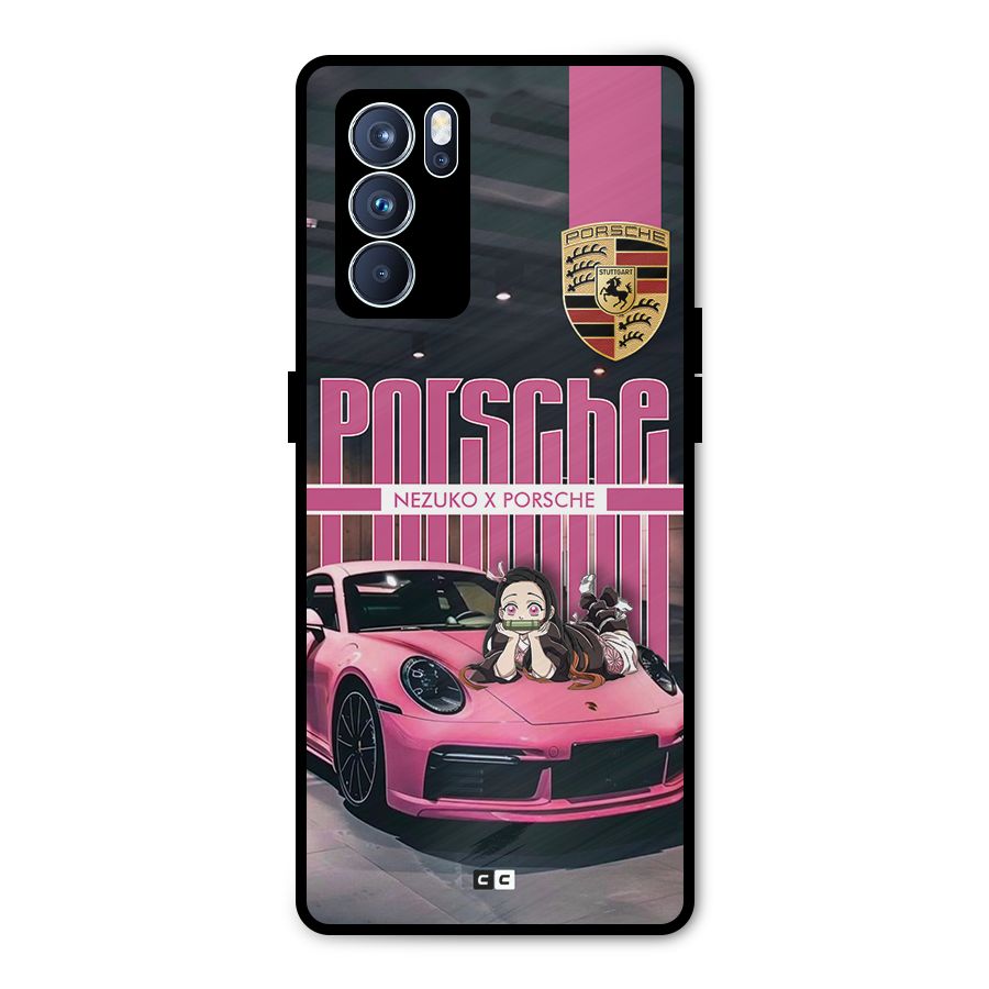 Bubble Race Car Metal Back Case for Oppo Reno6 Pro 5G