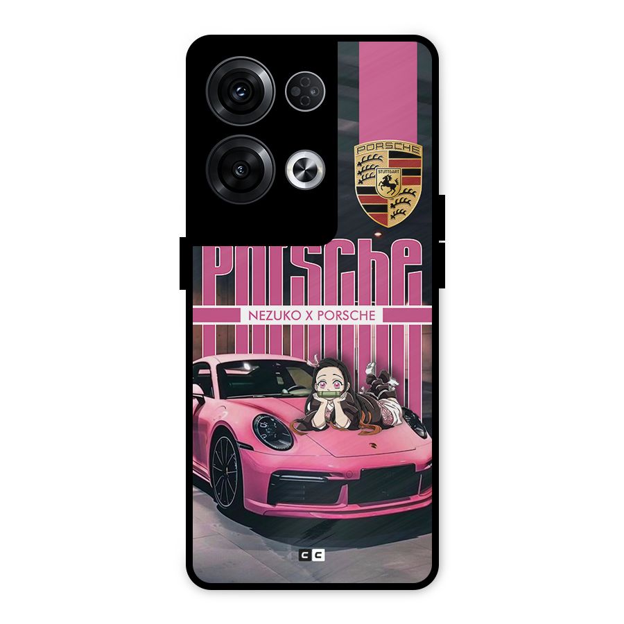 Bubble Race Car Metal Back Case for Oppo Reno8 Pro 5G