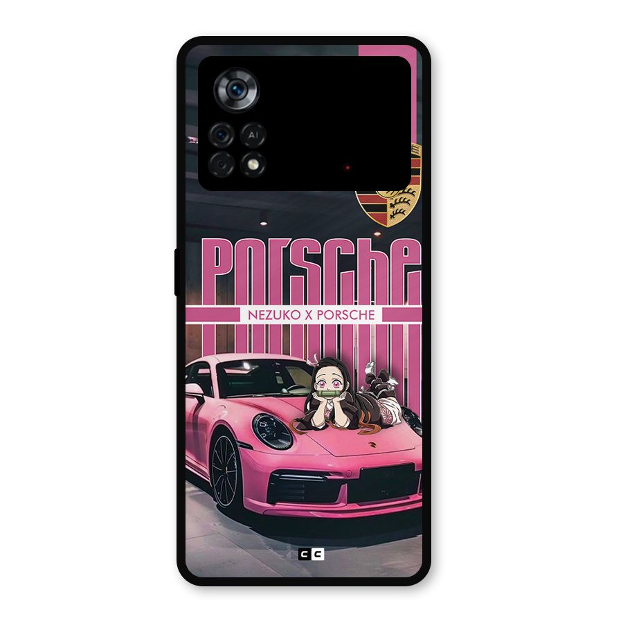 Bubble Race Car Metal Back Case for Poco X4 Pro 5G