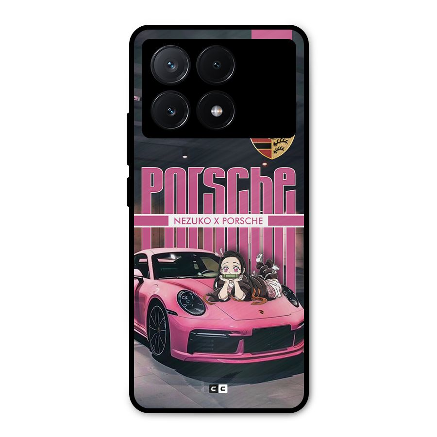Bubble Race Car Metal Back Case for Poco X6 Pro