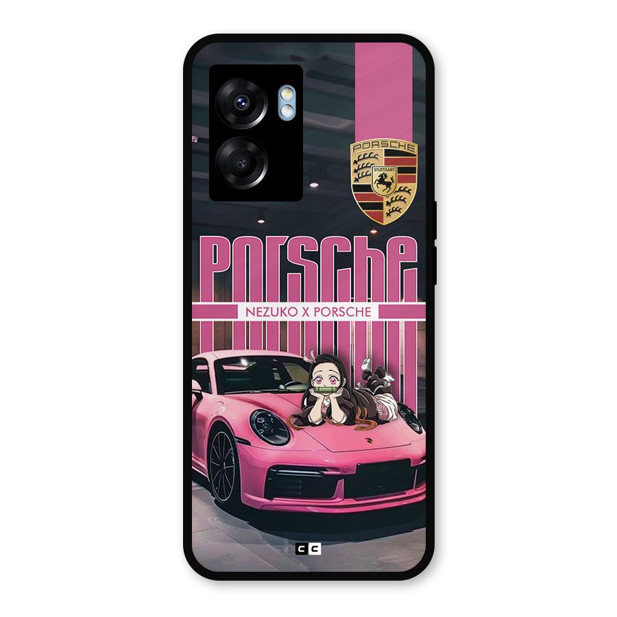 Bubble Race Car Metal Back Case for Realme Narzo 50 5G