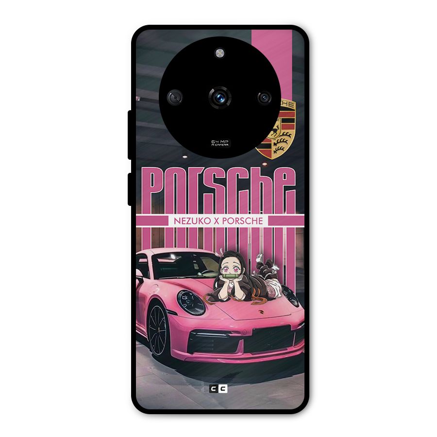 Bubble Race Car Metal Back Case for Realme Narzo 60 5G