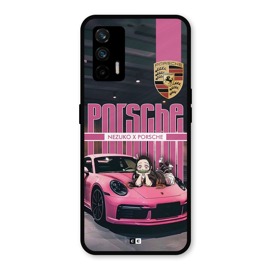 Bubble Race Car Metal Back Case for Realme X7 Max