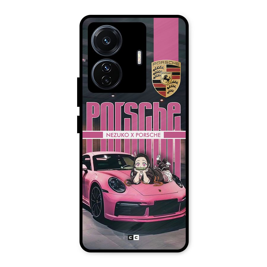 Bubble Race Car Metal Back Case for Vivo T1 Pro