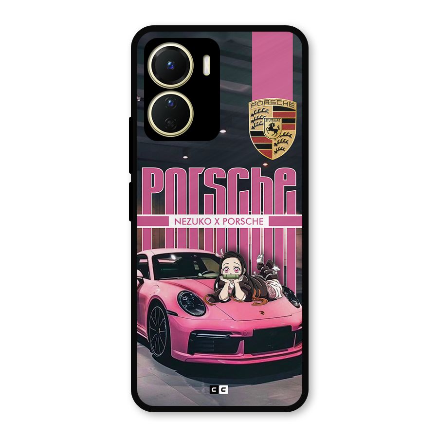 Bubble Race Car Metal Back Case for Vivo T2x