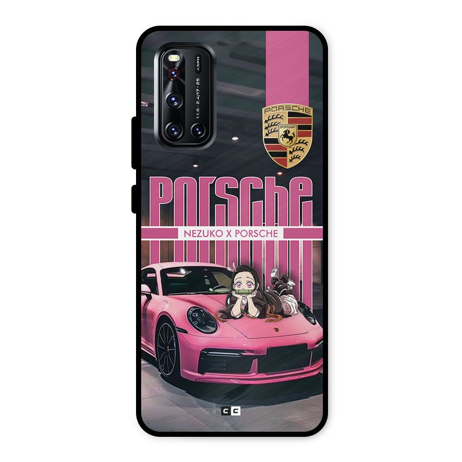Bubble Race Car Metal Back Case for Vivo V19