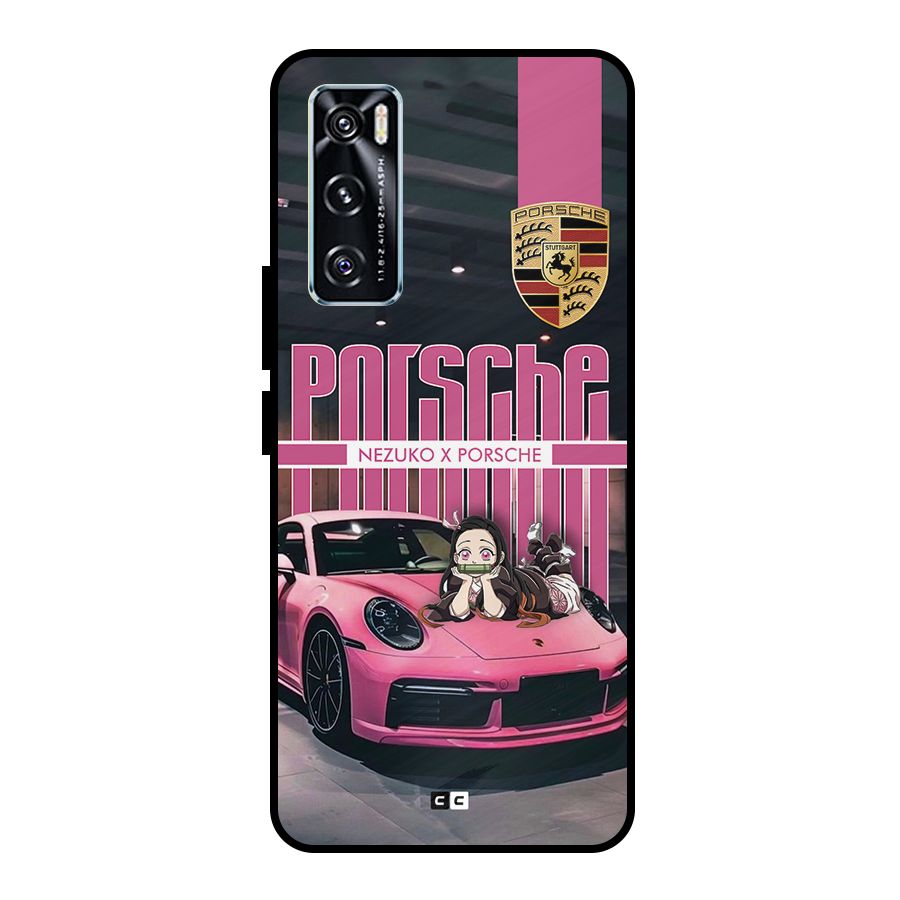 Bubble Race Car Metal Back Case for Vivo V20 SE