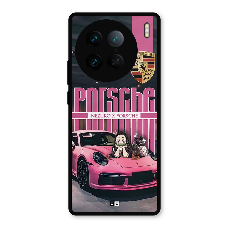 Bubble Race Car Metal Back Case for Vivo X90 Pro
