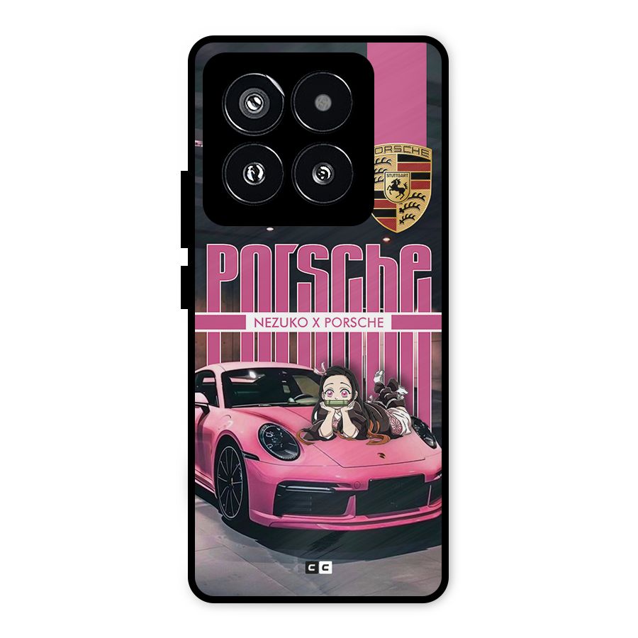 Bubble Race Car Metal Back Case for Xiaomi 14 Pro