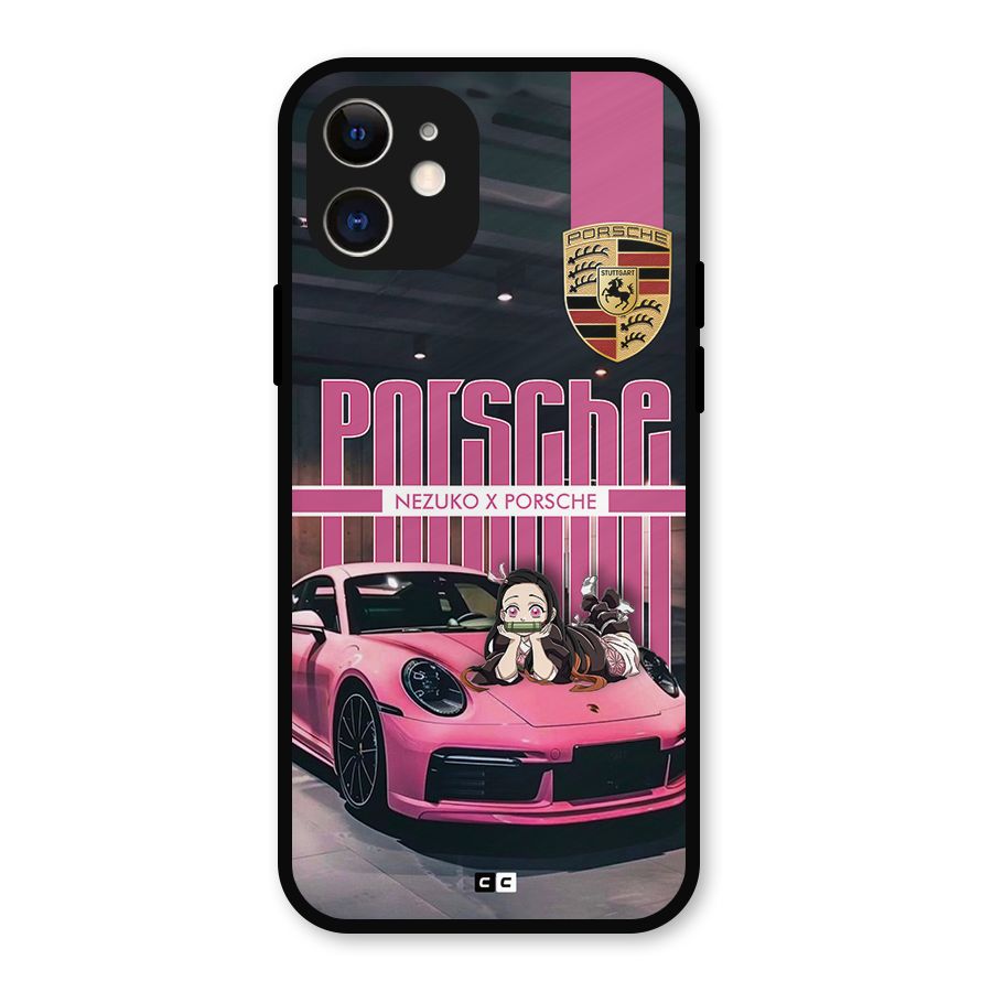 Bubble Race Car Metal Back Case for iPhone 12
