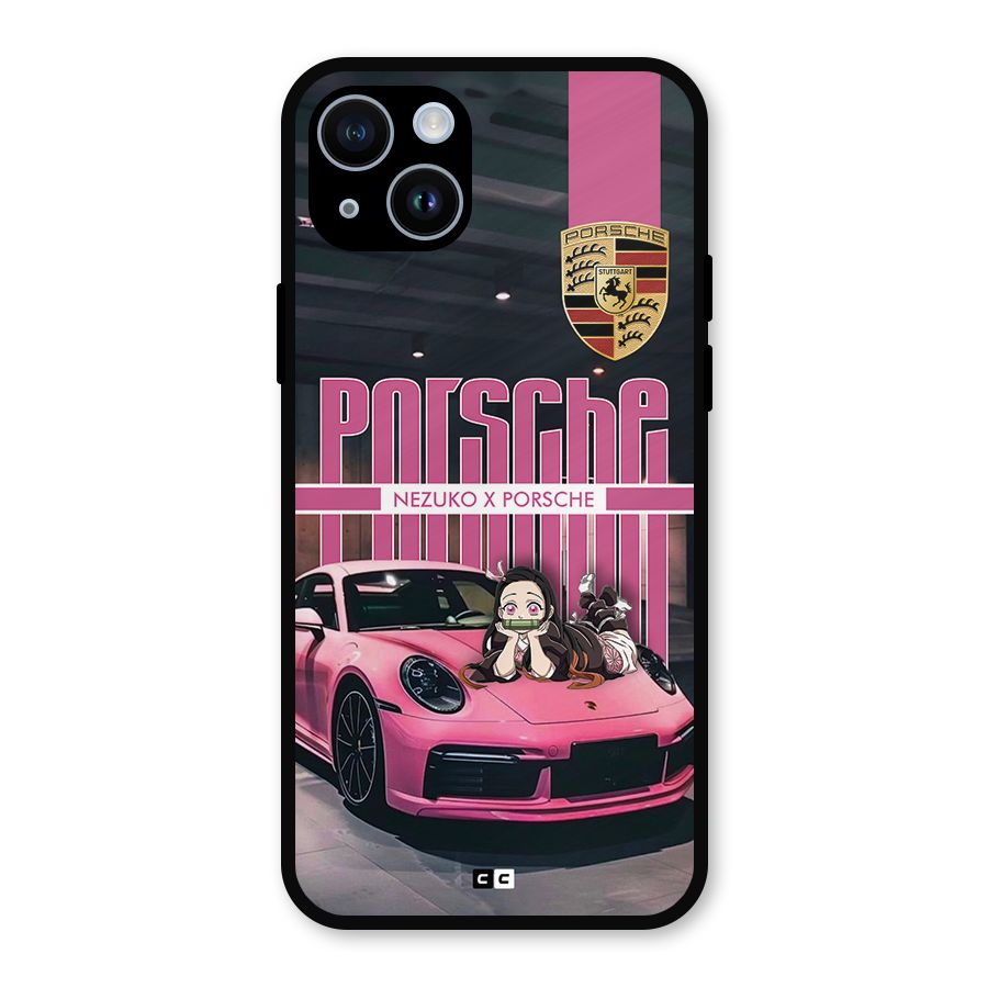 Bubble Race Car Metal Back Case for iPhone 14