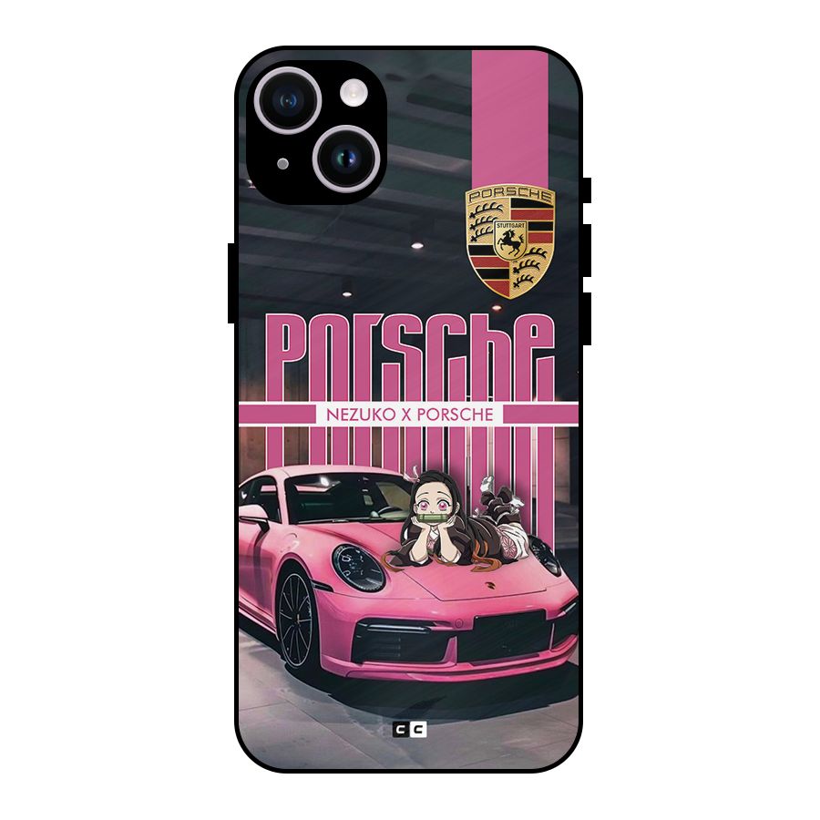 Bubble Race Car Metal Back Case for iPhone 14 Plus