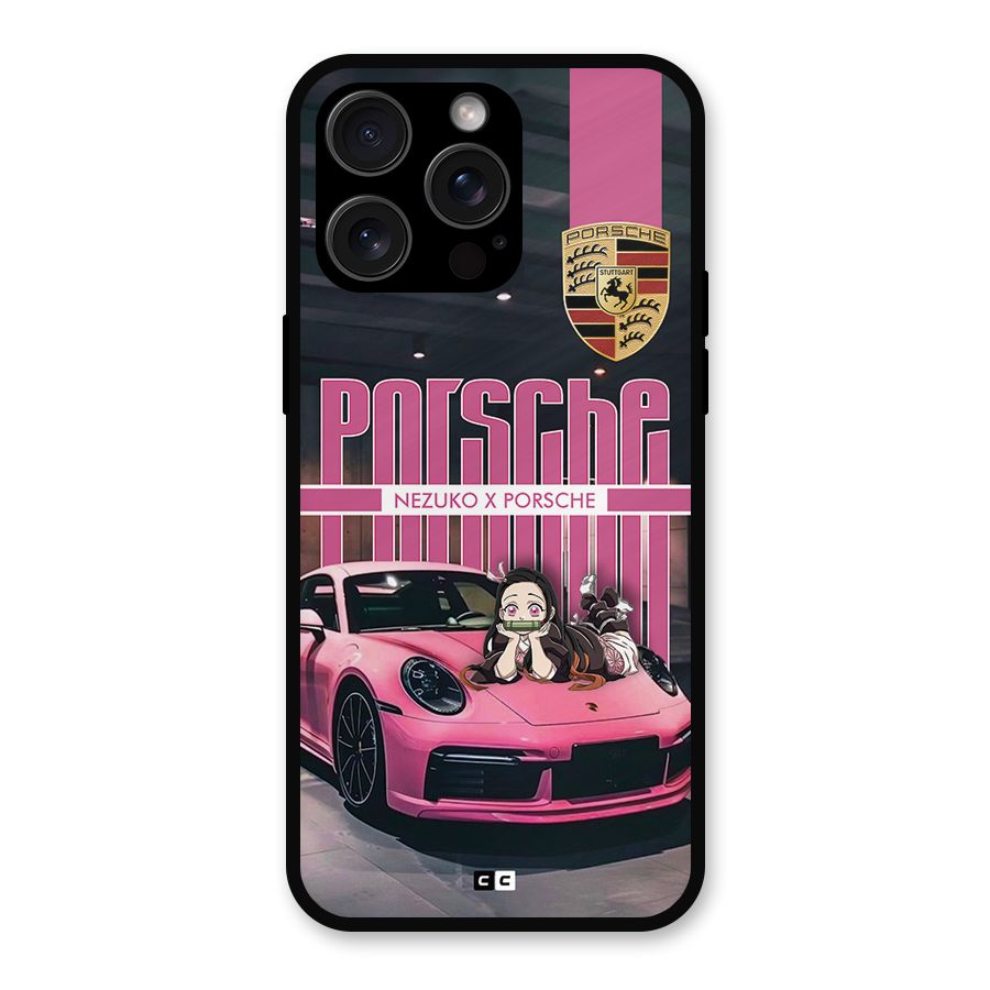Bubble Race Car Metal Back Case for iPhone 15 Pro Max
