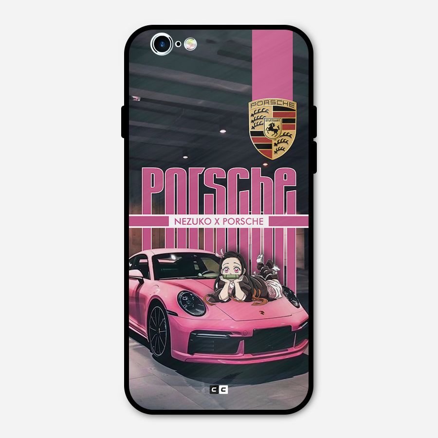 Bubble Race Car Metal Back Case for iPhone 6 6s