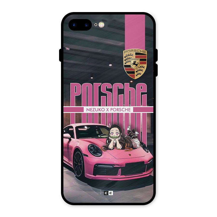 Bubble Race Car Metal Back Case for iPhone 8 Plus