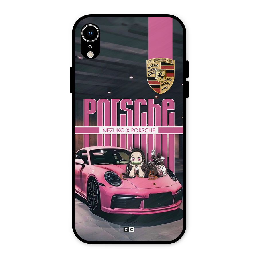 Bubble Race Car Metal Back Case for iPhone XR