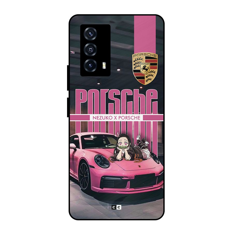 Bubble Race Car Metal Back Case for iQOO Z5