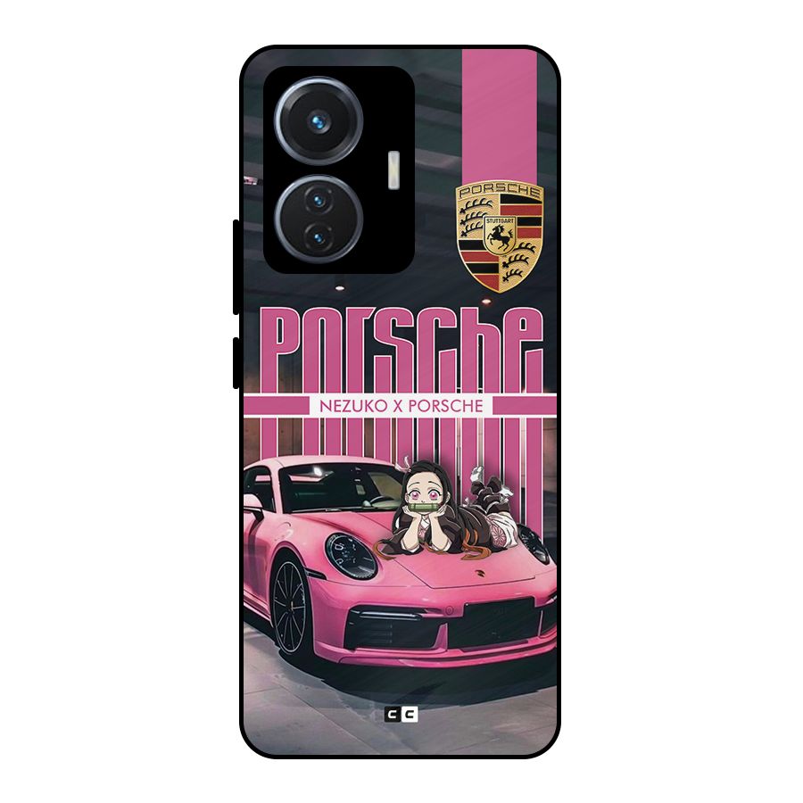 Bubble Race Car Metal Back Case for iQOO Z6 44W