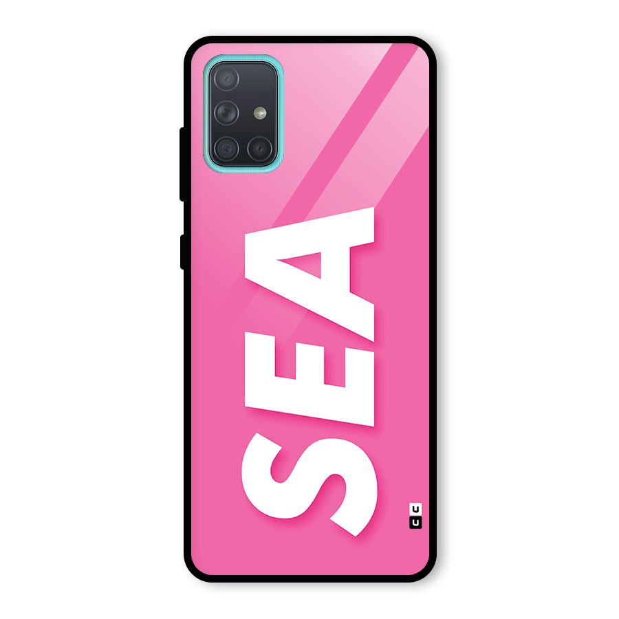 Bubble Sea Glass Back Case for Galaxy A71