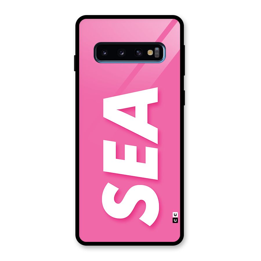 Bubble Sea Glass Back Case for Galaxy S10