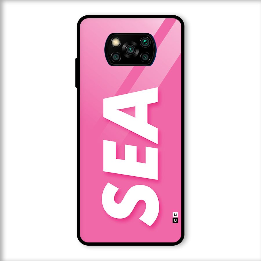 Bubble Sea Glass Back Case for Poco X3
