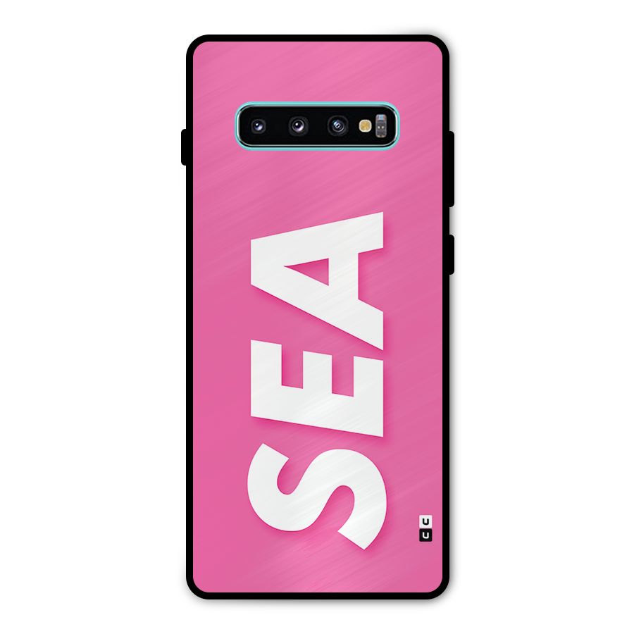 Bubble Sea Metal Back Case for Galaxy S10 Plus