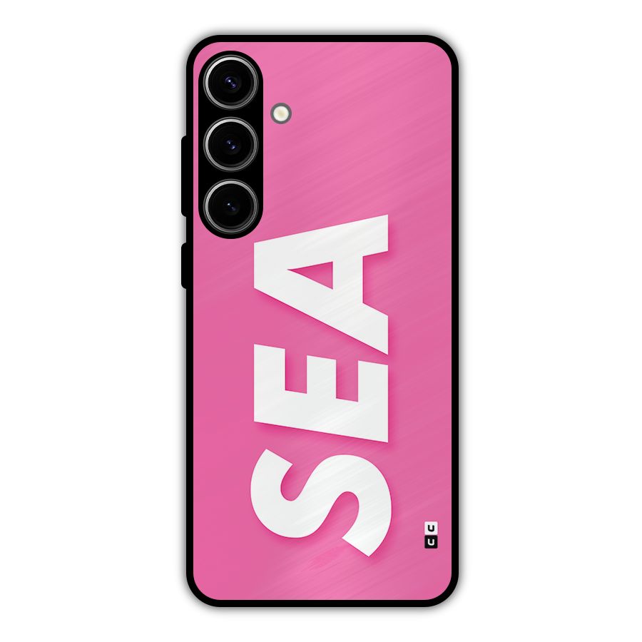 Bubble Sea Metal Back Case for Galaxy S24 Plus