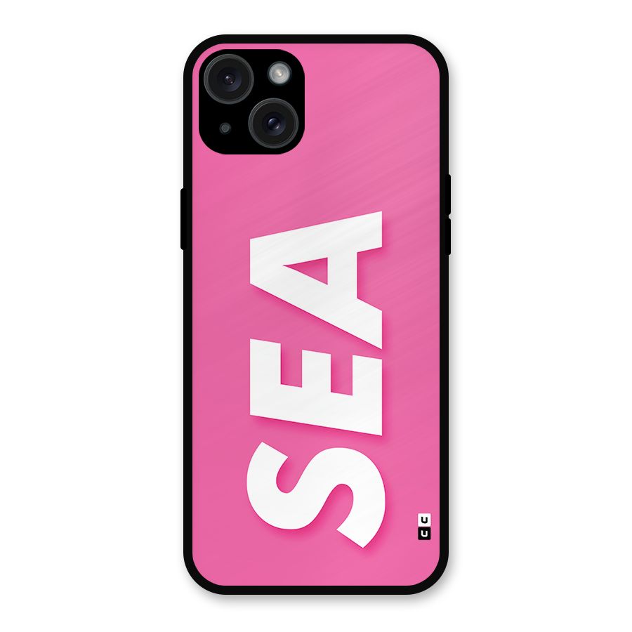 Bubble Sea Metal Back Case for iPhone 15 Plus