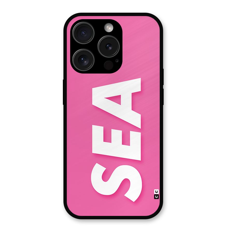 Bubble Sea Metal Back Case for iPhone 15 Pro