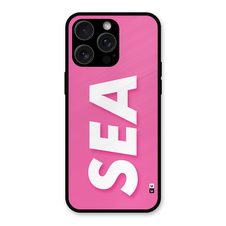 Bubble Sea Metal Back Case for iPhone 15 Pro Max